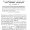 Maximizing Service Reliability in Distributed Computing Systems with Random Node Failures: Theory and Implementation