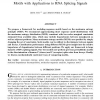 Maximum entropy modeling of short sequence motifs with applications to RNA splicing signals