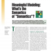 Meaningful Modeling: What's the Semantics of "Semantics"?