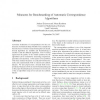 Measures for Benchmarking of Automatic Correspondence Algorithms