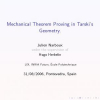 Mechanical Theorem Proving in Tarski's Geometry