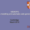 MEMOPS: Data modelling and automatic code generation.