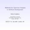 Methods for open-box analysis in artificial development