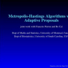 Metropolis-Hastings algorithms with adaptive proposals