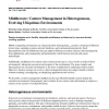 Middleware: Context Management in Heterogeneous, Evolving Ubiquitous Environments