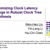 Minimizing clock latency range in robust clock tree synthesis