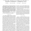 Minimizing Wireless Connection BER through the Dynamic Distribution of Budgeted Power