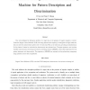 Minimum Enclosing and Maximum Excluding Machine for Pattern Description and Discrimination