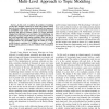 Mining Human Location-Routines Using a Multi-Level Approach to Topic Modeling