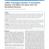 miRSel: Automated extraction of associations between microRNAs and genes from the biomedical literature