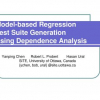 Model-based regression test suite generation using dependence analysis