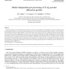 Model independent pre-processing of X-ray powder diffraction profiles