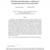 Modeling and performance evaluation of transport protocols for firewall control