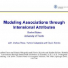 Modeling Associations through Intensional Attributes
