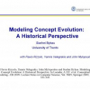Modeling Concept Evolution: A Historical Perspective