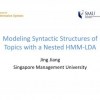 Modeling Syntactic Structures of Topics with a Nested HMM-LDA