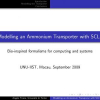 Modelling an Ammonium Transporter with SCLS