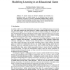 Modelling Learning in an Educational Game