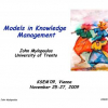 Models in Knowledge Management