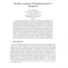 Modular Analysis of Suspension Free cc Programs