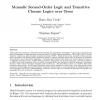 Monadic Second-Order Logic and Transitive Closure Logics over Trees
