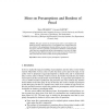 More on Presumptions and Burdens of Proof