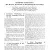 MORPHO-ASSISTANT: The Proper Treatment of Morphological Knowledge