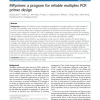 MPprimer: a program for reliable multiplex PCR primer design