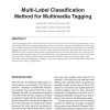 Multi-Label Classification Method for Multimedia Tagging