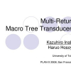 Multi-Return Macro Tree Transducers