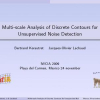 Multi-scale Analysis of Discrete Contours for Unsupervised Noise Detection