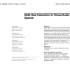 Multi-user interaction in virtual audio spaces