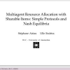 Multiagent resource allocation with sharable items: simple protocols and Nash equilibria