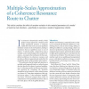 Multiple-Scales Approximation of a Coherence Resonance Route to Chatter