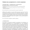 Multiple tasks manipulation for a robotic manipulator