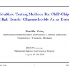 Multiple Testing Methods For ChIP - Chip High Density Oligonucleotide Array Data