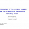 Multiplication of free random variables and the S-transform: the case of vanishing mean