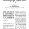 Multiresolution Feature Based Fractional Power Polynomial Kernel Fisher Discriminant Model for Face Recognition