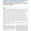 MultiRTA: A simple yet reliable method for predicting peptide binding affinities for multiple class II MHC allotypes