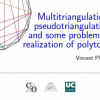 Multitriangulations, pseudotriangulations and some problems of realization of polytopes