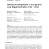 Multivariate Interpolation of Precipitation Using Regularized Spline with Tension