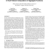 Near-optimal communication-time tradeoff in fault-tolerant computation of aggregate functions