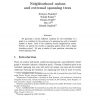 Neighborhood unions and extremal spanning trees