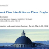Network flow interdiction on planar graphs