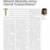 Network Neutrality versus Internet Trustworthiness?