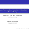 Network Protection Codes Against Link Failures Using Network Coding