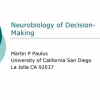Neurobiology of decision making