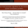New Fixed-Parameter Algorithms for the Minimum Quartet Inconsistency Problem