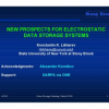 New Prospects for Electrostatic Data Storage Systems