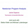 Newtonian program analysis